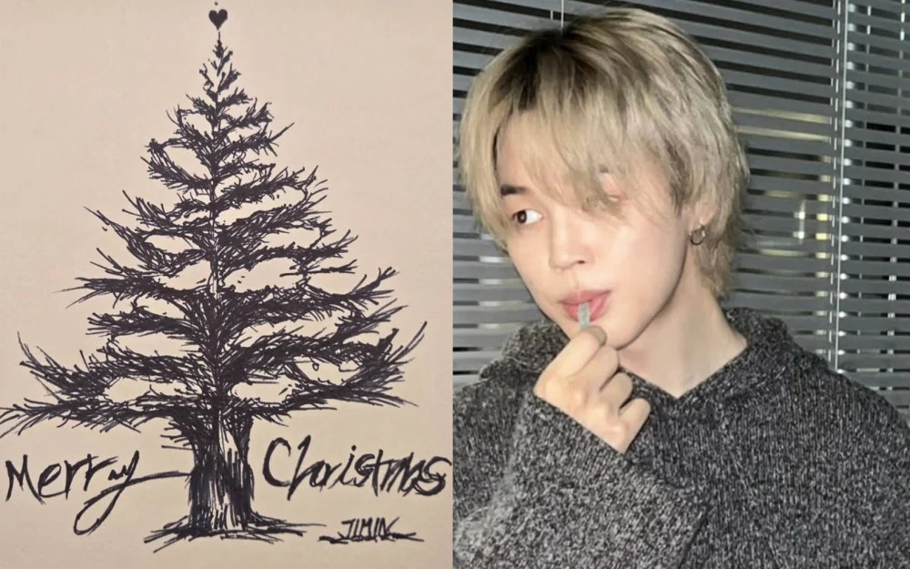 BTS’s Jimin Delights Fans With Christmas Instagram Comeback, Hand-Drawn Tree Art, and Playful Selfies - SukaKpop.com - Kpop and Korean Drama Top News