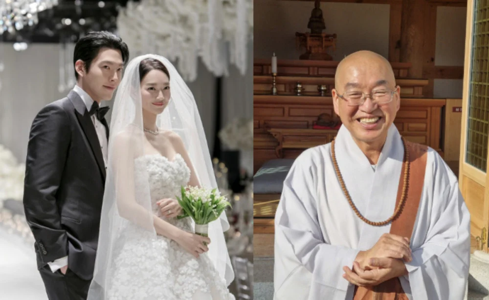 Venerable Pomnyun Sunim’s Wedding Message for Shin Min Ah and Kim Woo Bin Revealed - SukaKpop.com - Kpop and Korean Drama Top News Venerable Pomnyun Sunim’s Wedding Message for Shin Min Ah and Kim Woo Bin Revealed - SukaKpop.com - Kpop and Korean Drama Top News
